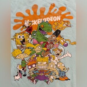 Nickelodeon light Blue woman's cartoon‎ character t-shirt